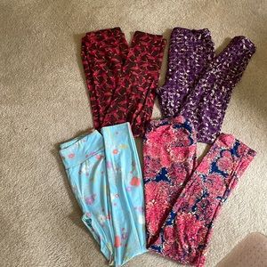 LuLaRoe OS leggings 1 lot of 4pair